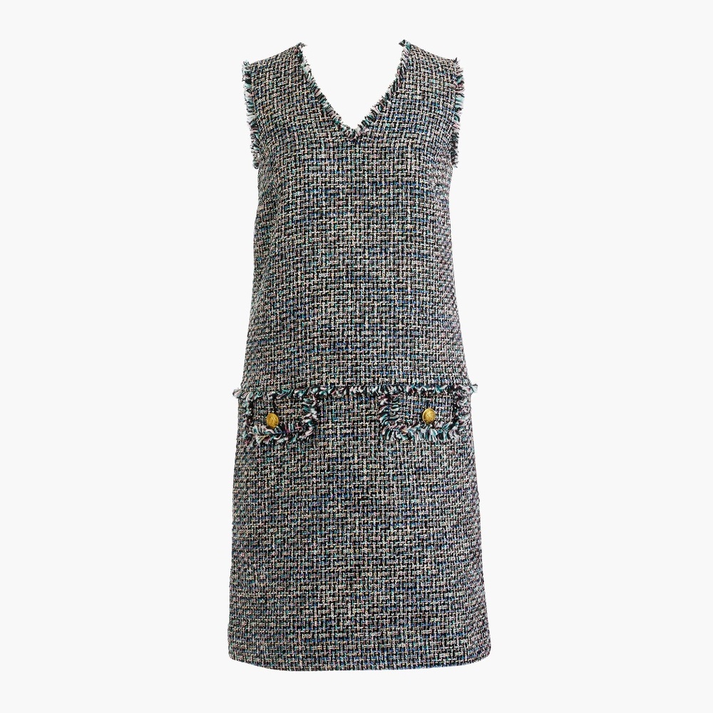 3-Set J.Crew Rainbow Multi Tweed Lady Jacket, No. 2 Pencil Skirt, Sheath Dress